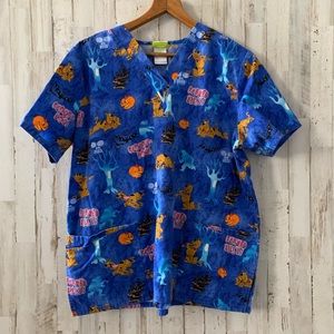 Scooby Doo Scrub Top Size Large